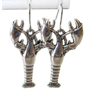 New Lobster Pierced Earrings Stainless Ear Wires - Marine Life Jewelry - Gift Bo